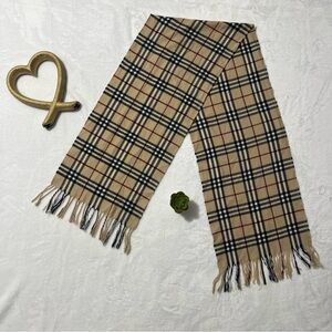 Plaid Fringe Scarf